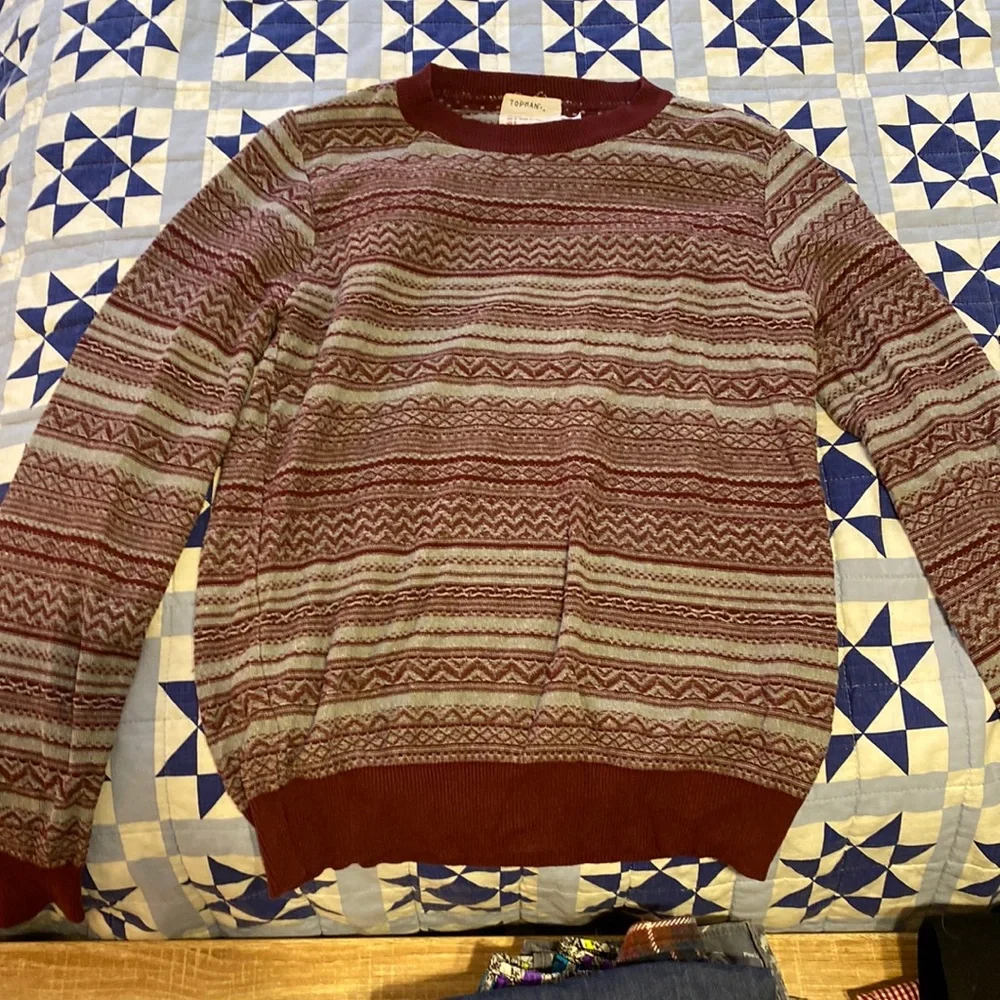 TOPMAN, pattern sweater - Picture 1 of 2